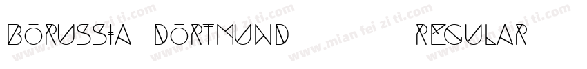 Borussia Dortmund 1516 Regular字体转换